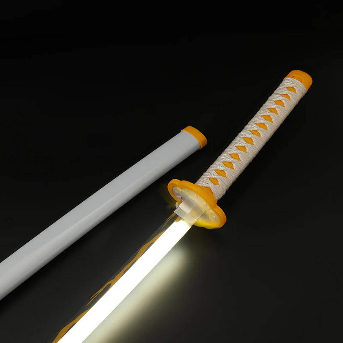 Zenitsu Agatsuma Nichirin LED Katana – Demon Slayer-inspired anime sword collectible
