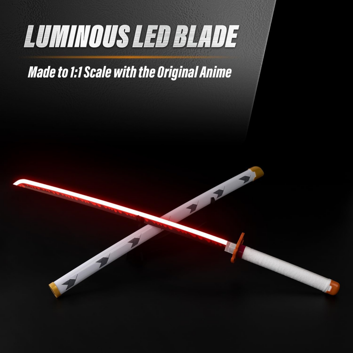 Rengoku Nichirin LED Katana – Demon Slayer-inspired anime sword collectible