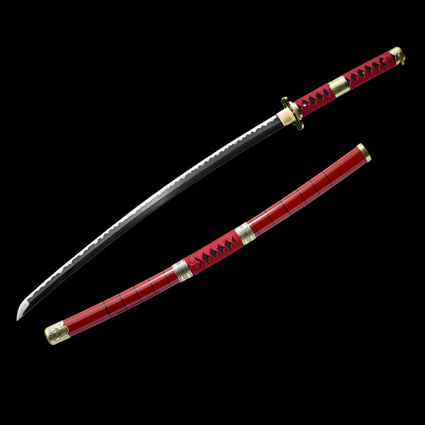 Zoro Sandai Kitetsu Wooden Katana Replica Full View – 104cm