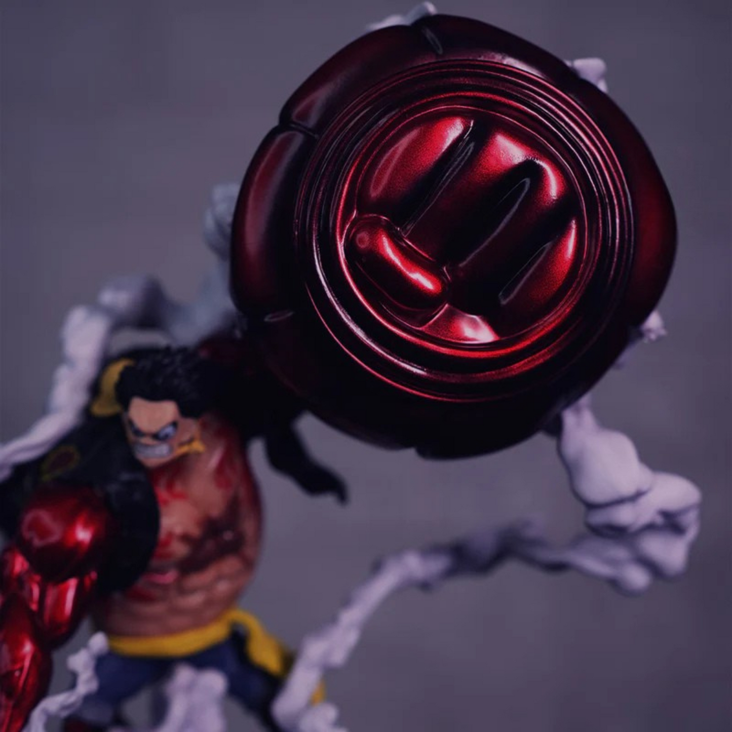 Luffy Gear 4 action figure – One Piece anime collectible showcasing his transformation