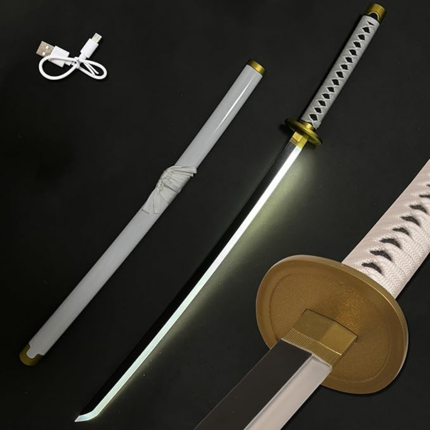 Glowing LED Wado Ichimonji Katana – perfect for cosplay and display