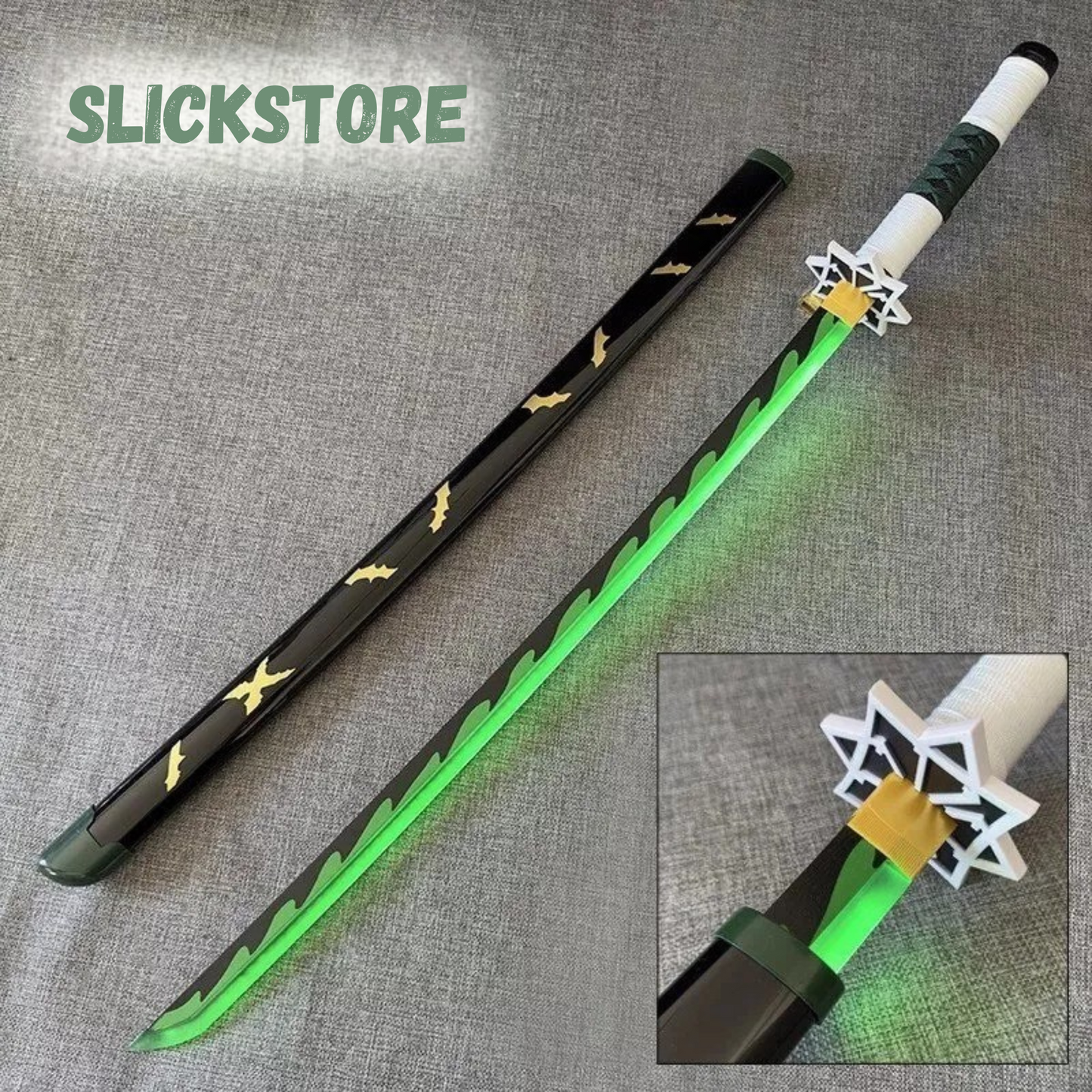 Sanemi Shinazugawa Nichirin LED Katana – Demon Slayer anime sword collectible