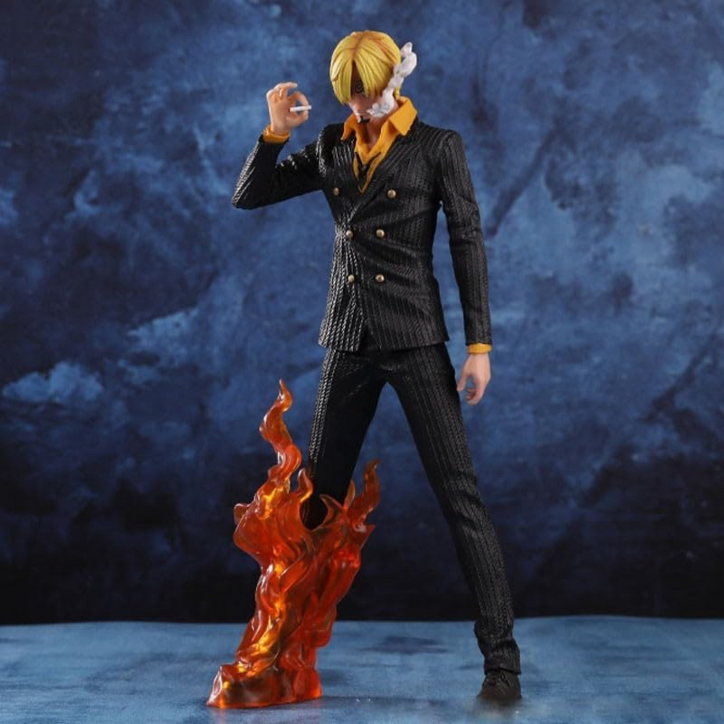 Close-up of Sanji’s signature cooking pose – intricately detailed 32 cm figure