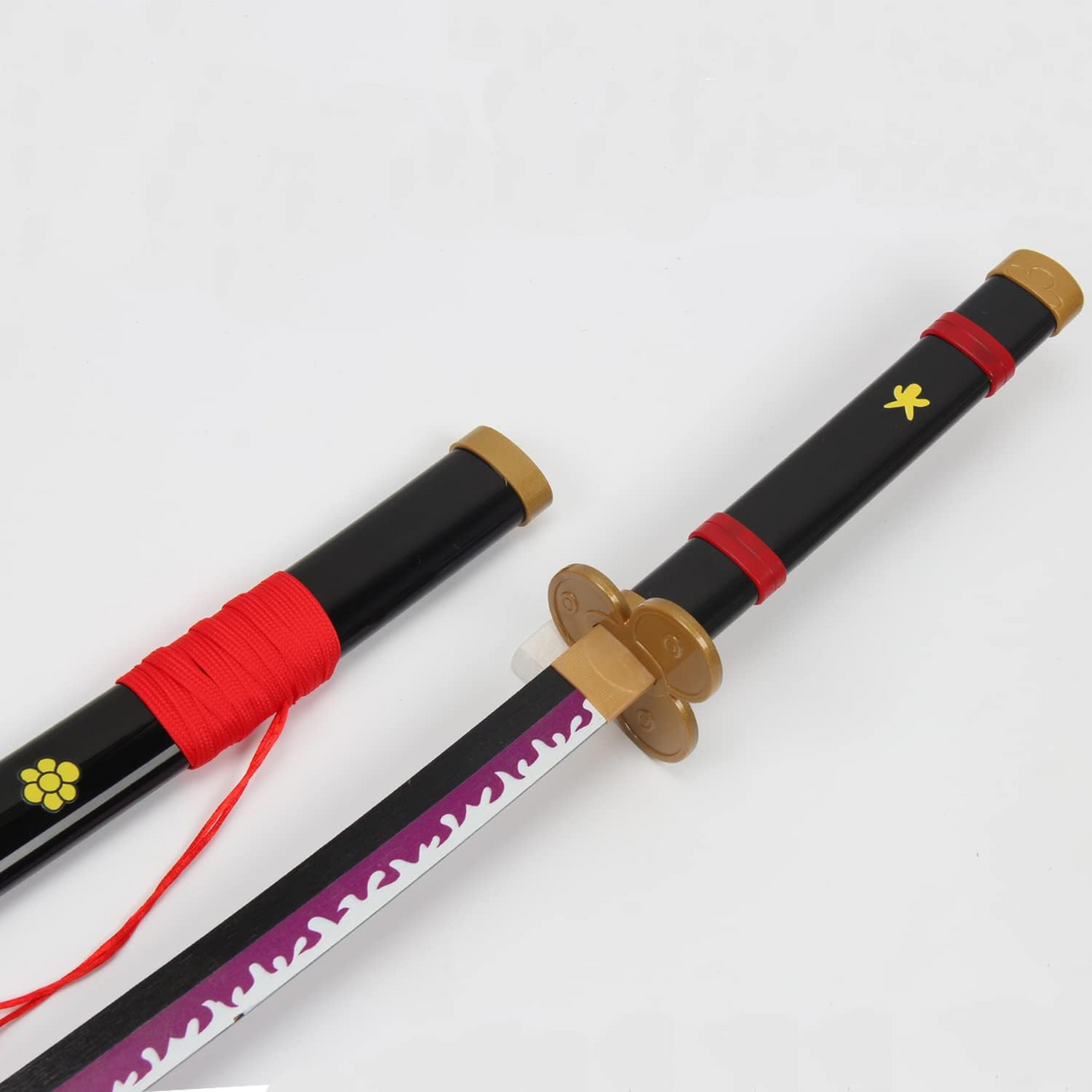one Piece Yama Enma black LED katana replica with glowing blade – 108 cm