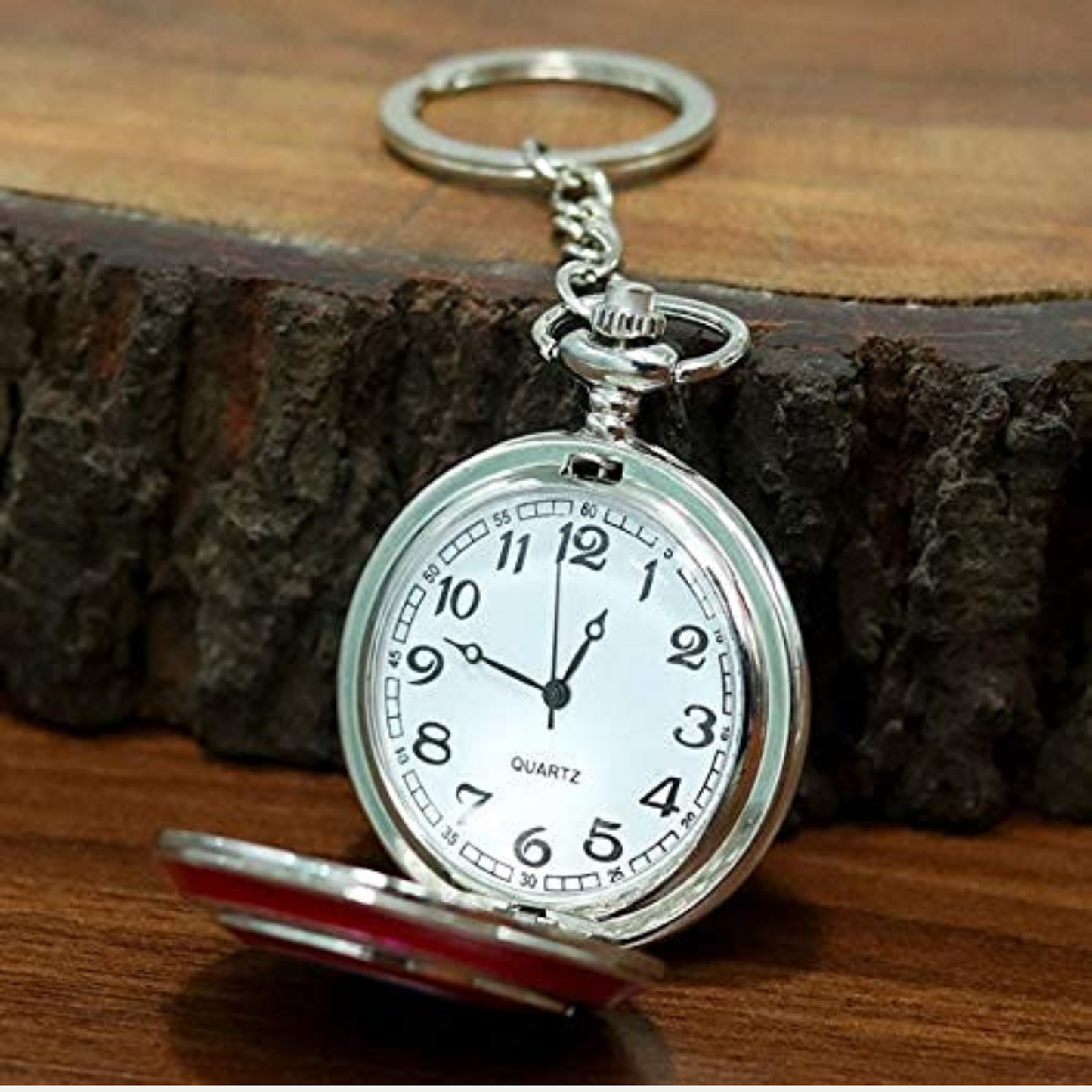 Stylish superhero pocket watch keychain – premium Marvel gift item