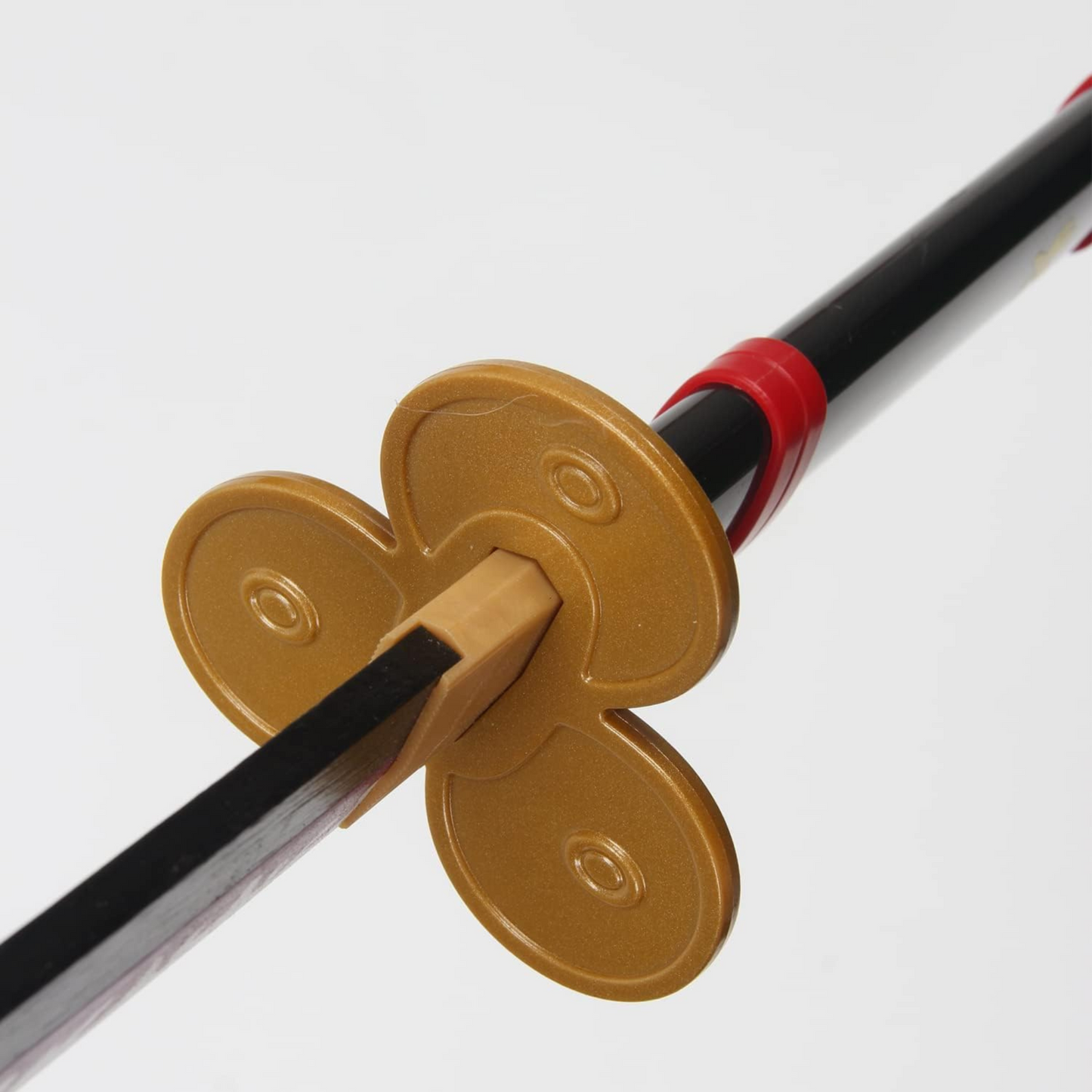 Zoro cosplay sword with black curved blade and gold tsuba – LED replica