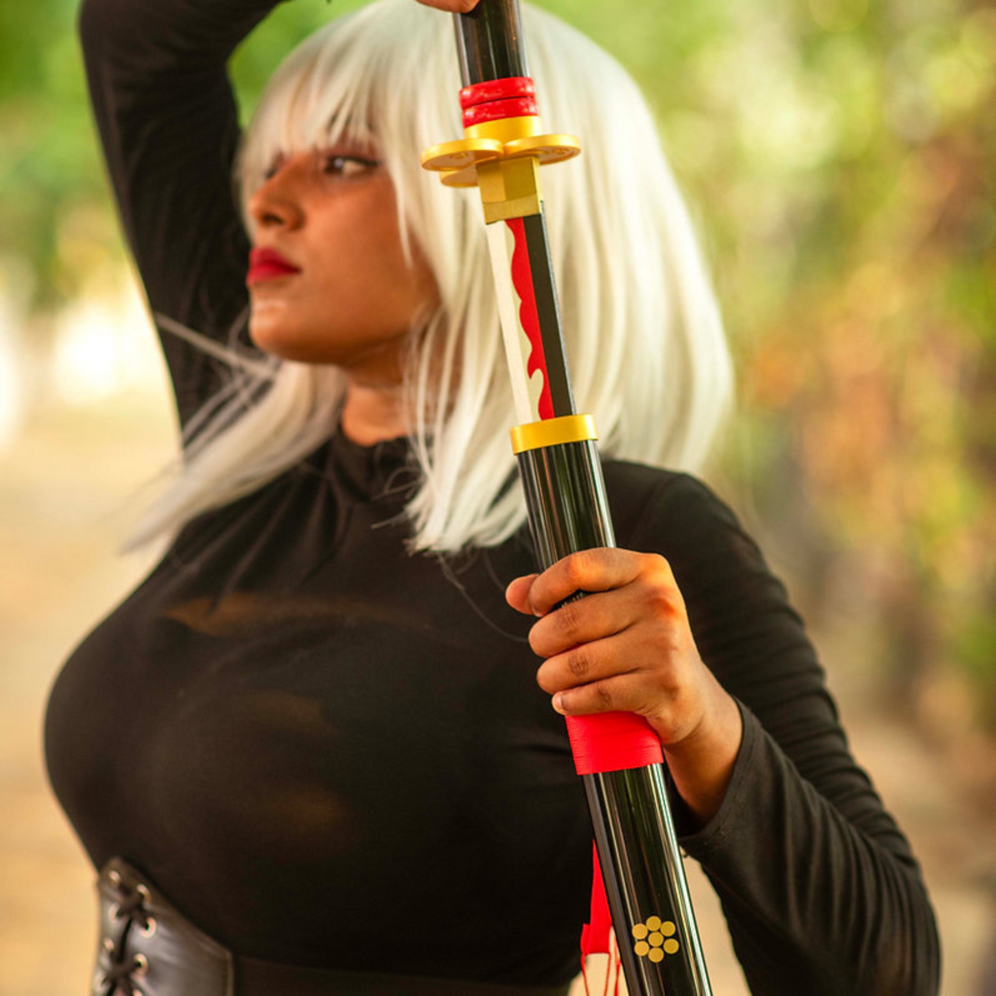 Rechargeable anime katana with illuminated blade – One Piece Enma sword replica