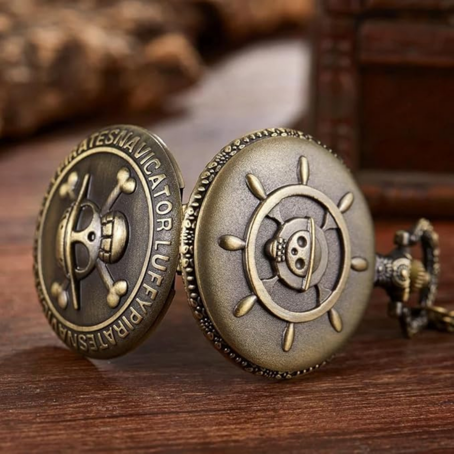 Luffy’s Pirate Crest Antique Watch Keyring