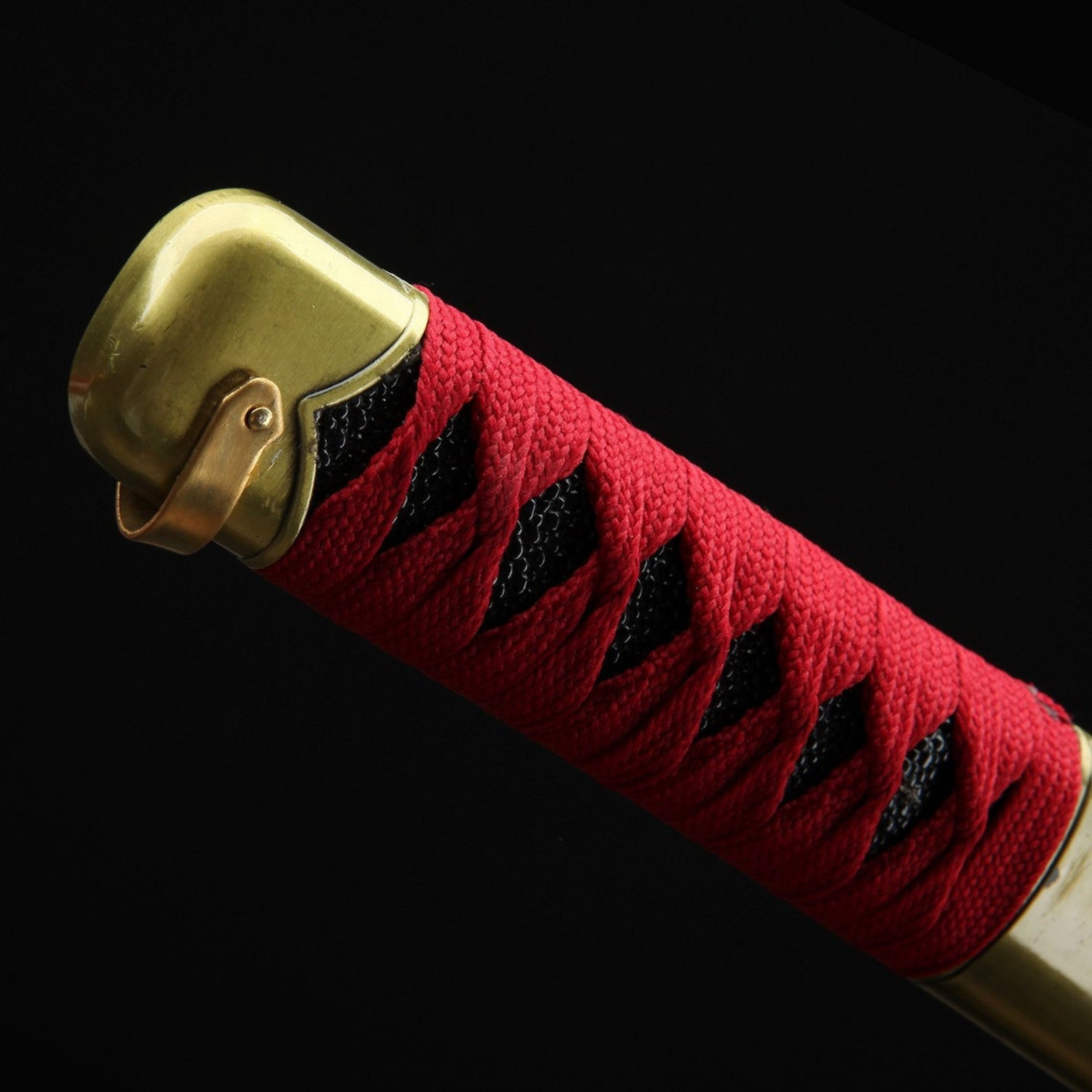 Close-up of Sandai Kitetsu Bamboo Sword Handlee