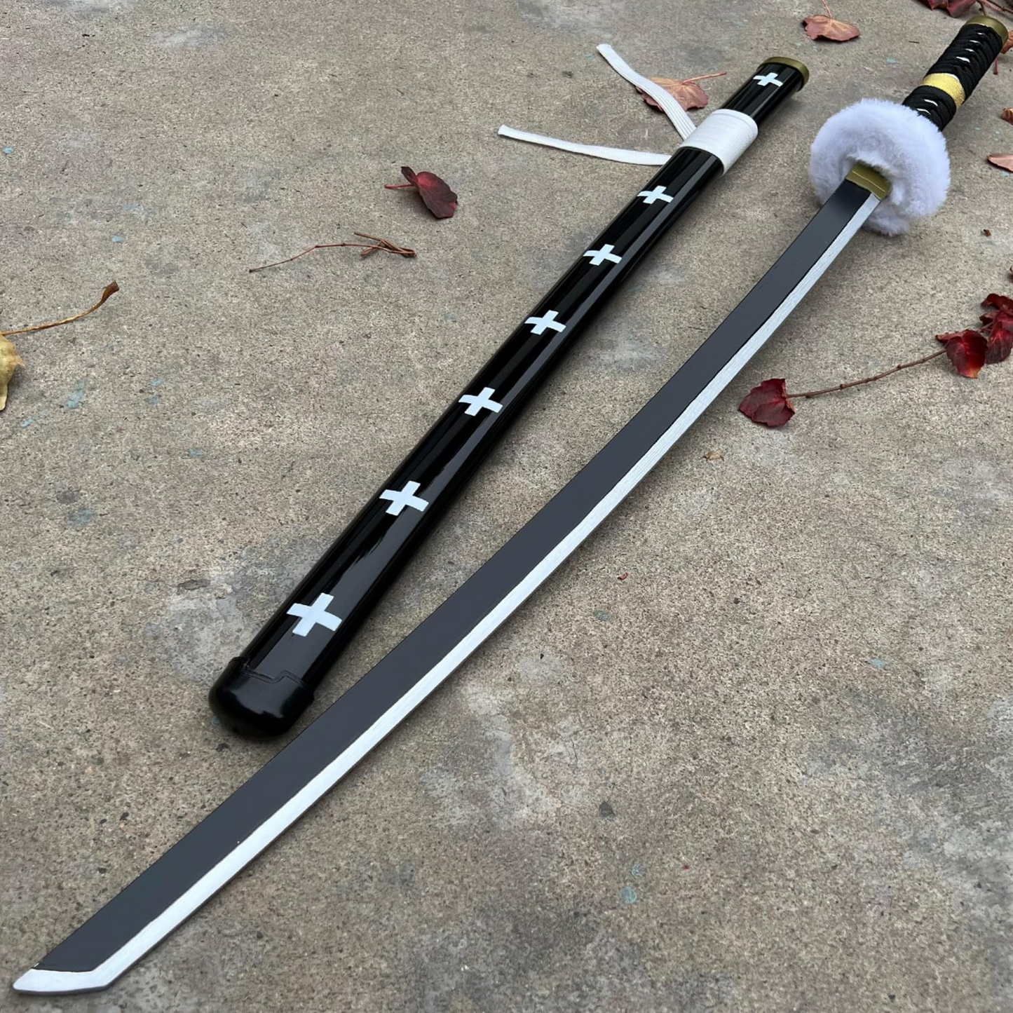 Trafalgar Law Kikoku Wooden Katana One Piece cosplay sword