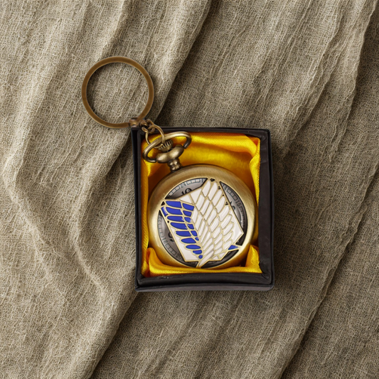 Attack on Titan Pocket Watch Metal Keychain