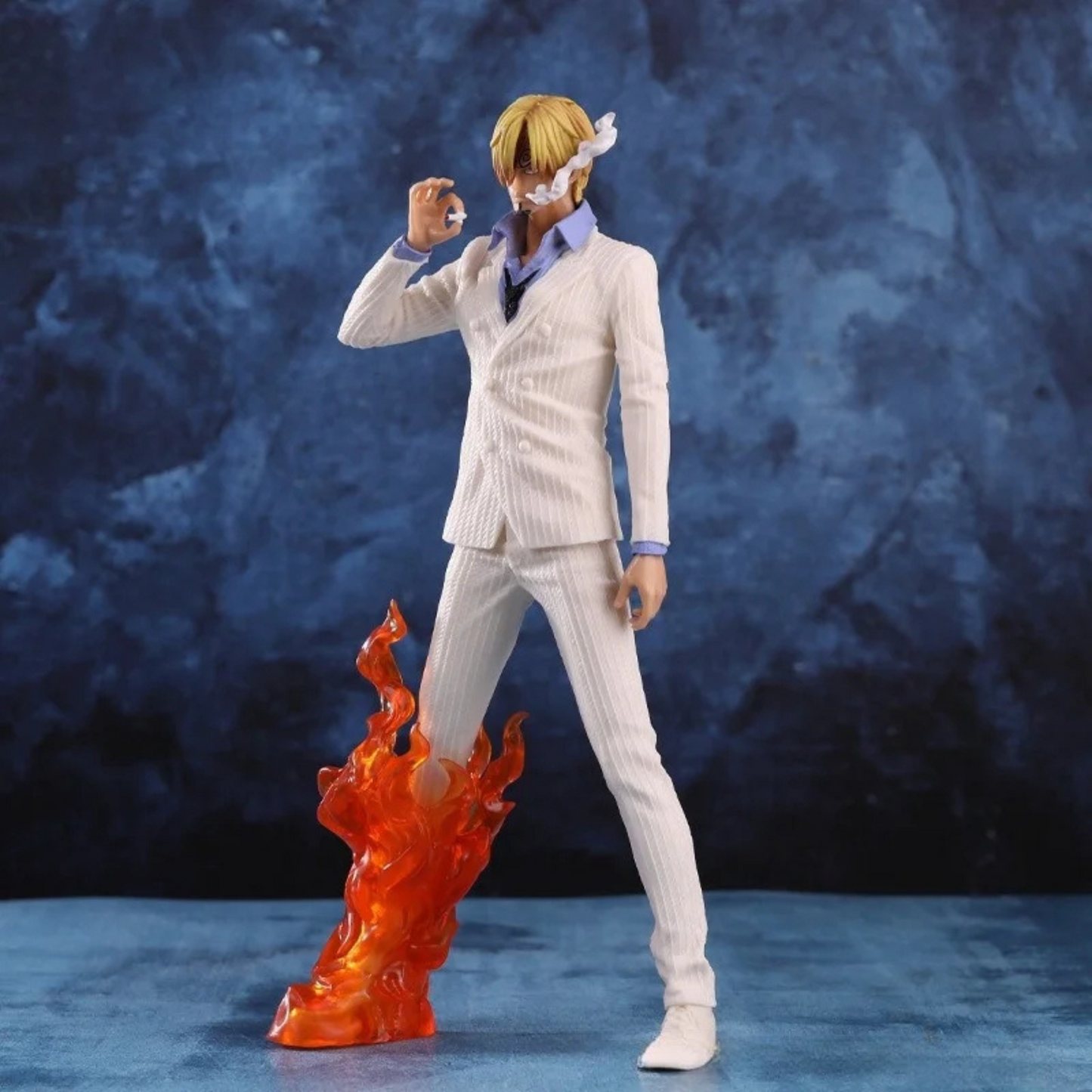 Vinsmoke Sanji Anime Figure with Cooking Pose – White Suit Version