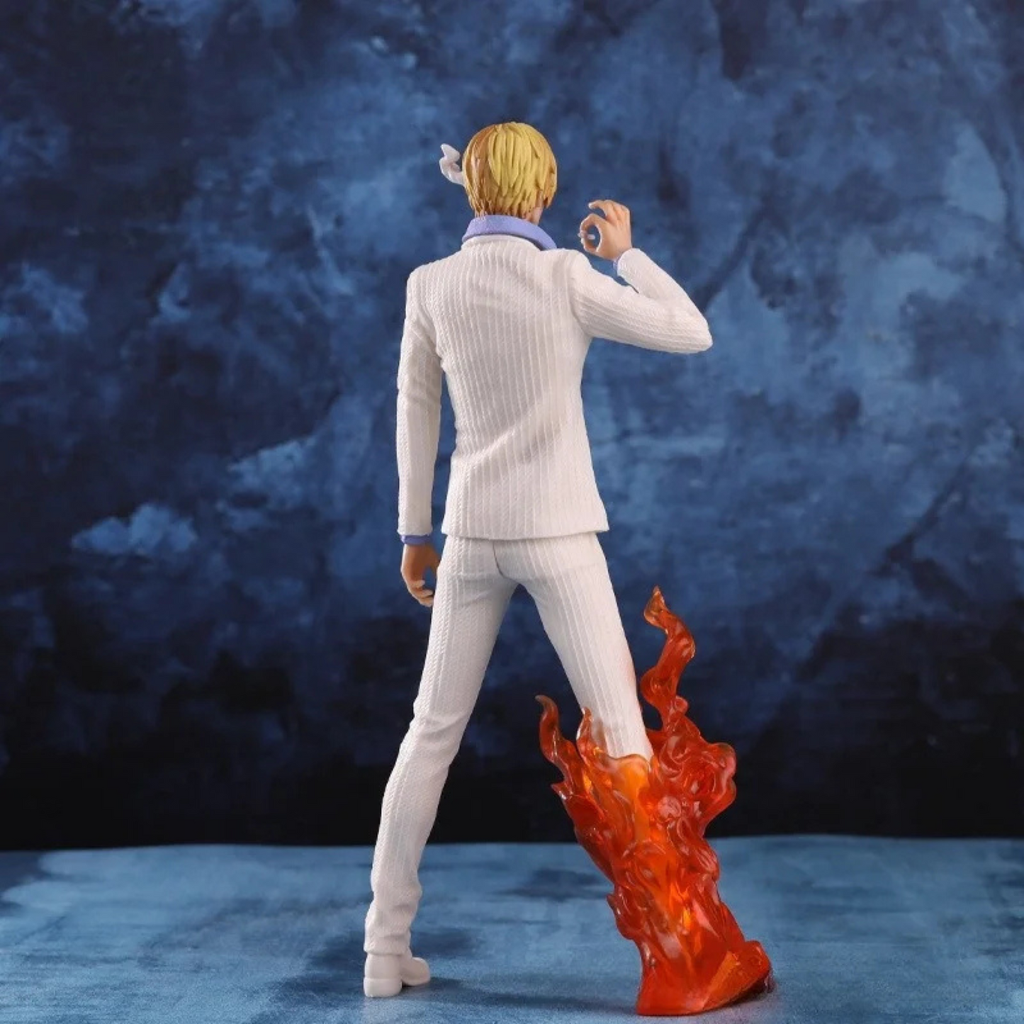 Vinsmoke Sanji Anime Figure with Cooking Pose – White Suit Version