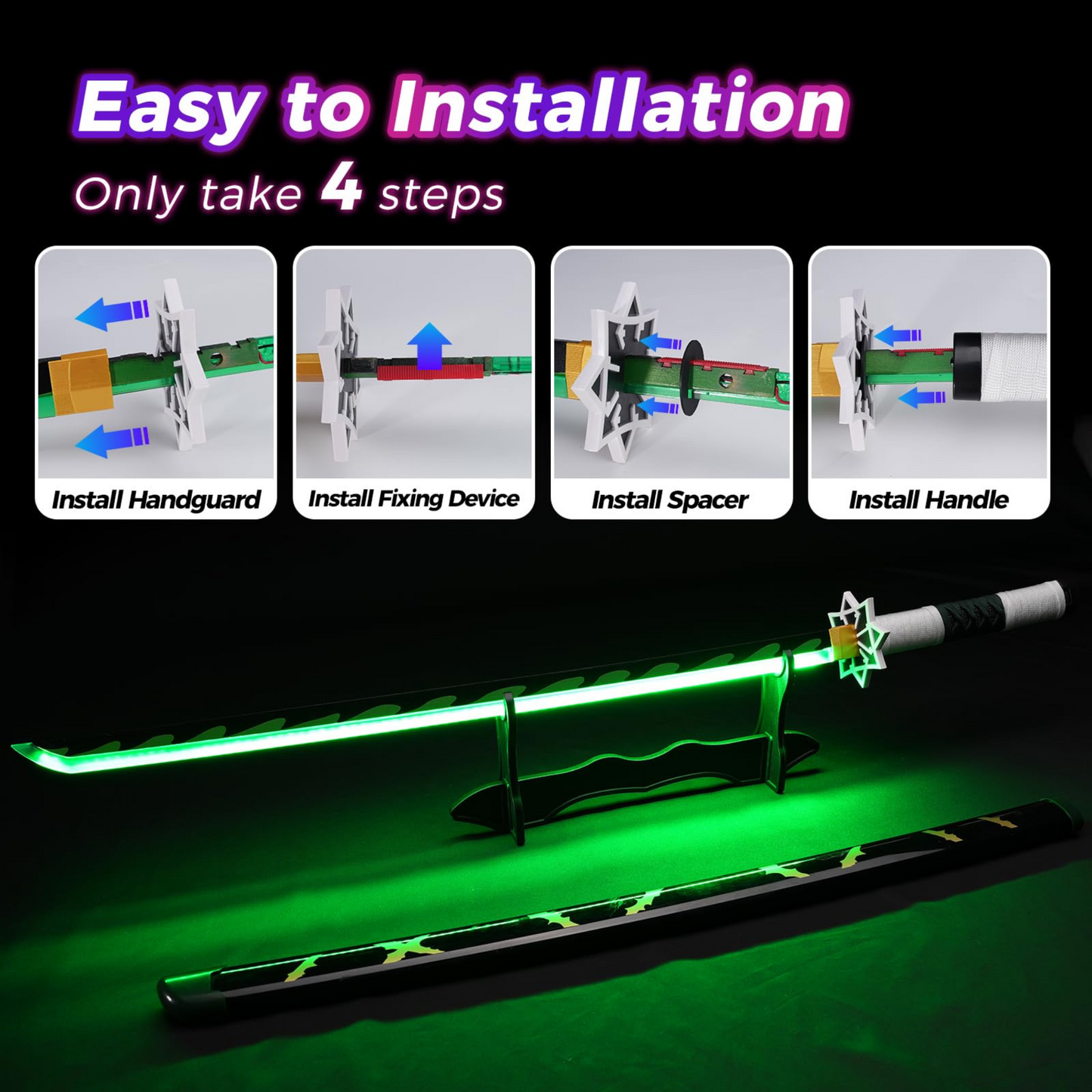 Sanemi Shinazugawa’s Nichirin LED Katana