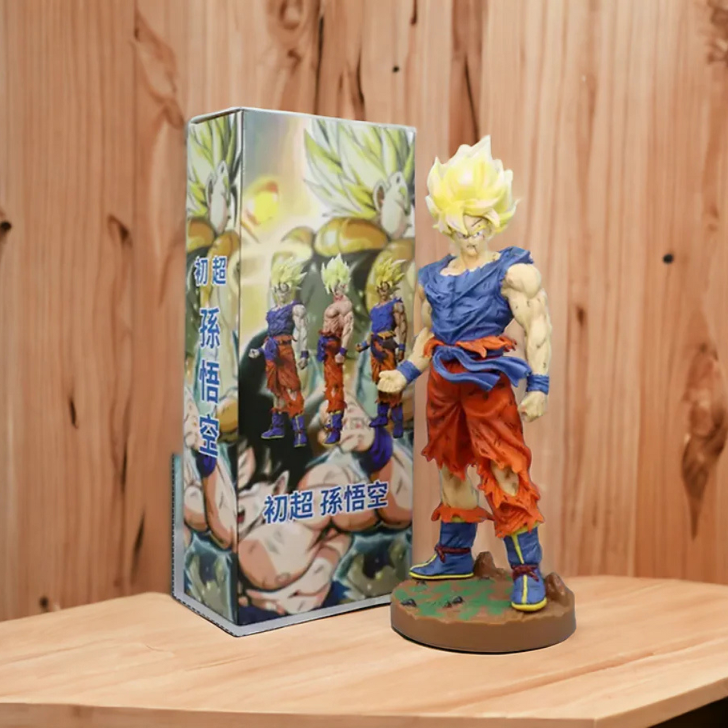 Dragon Ball Z Legendary Super Saiyan Goku action figure – 43cm tall anime collectible with dynamic design and premium packaging.