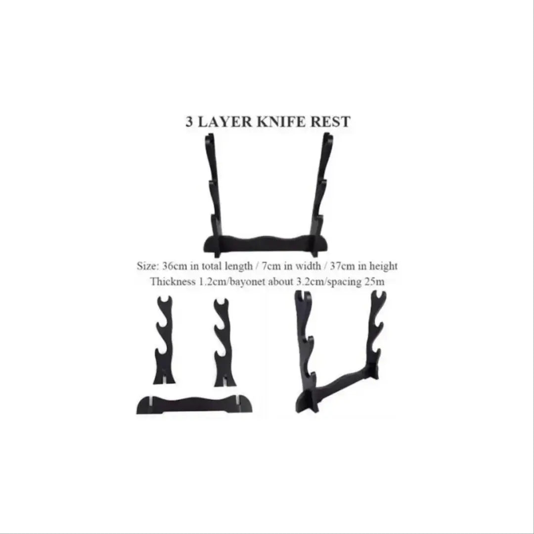 three-tier katana stand – compact and stylish display solution for collectors