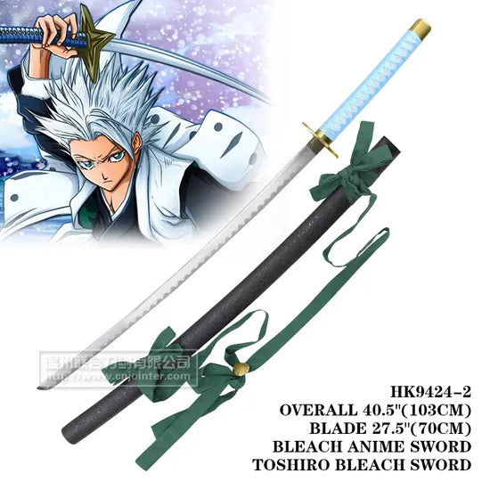 Toshiro Hitsugaya – Bleach Hyorinmaru – Wooden Katana Replica (104 cm)