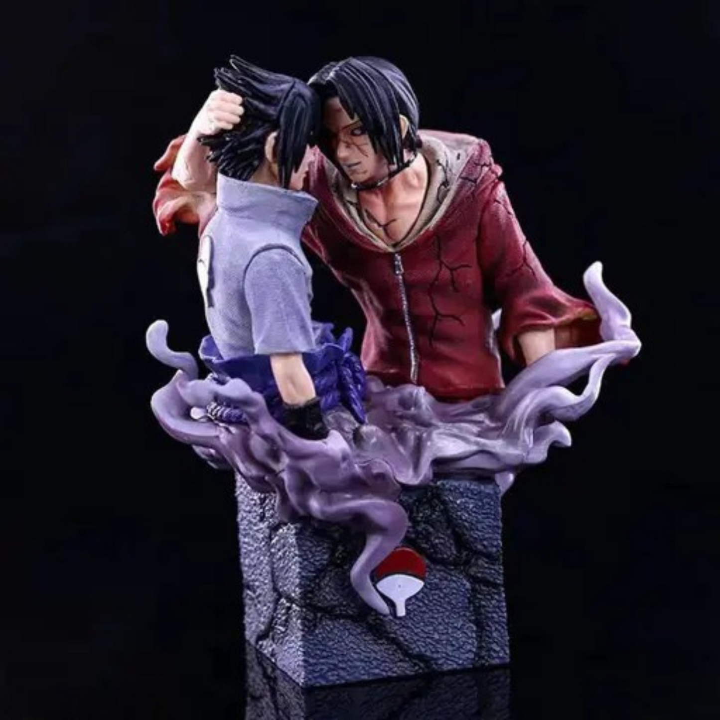High-detail Sasuke Itachi Naruto anime statue for collectors