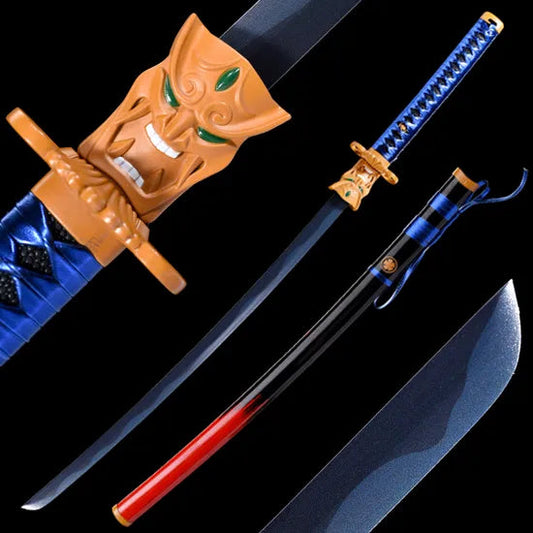 Valorant Inspired Blue Blade – Wooden Katana Replica (104 cm)