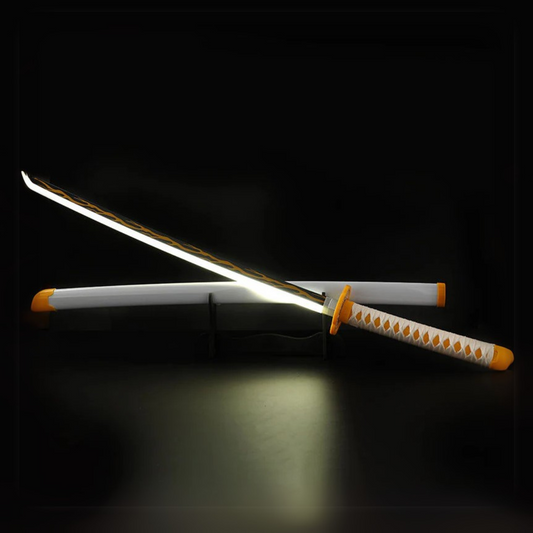 Zenitsu Agatsuma Nichirin LED Katana – Demon Slayer-inspired anime sword collectible