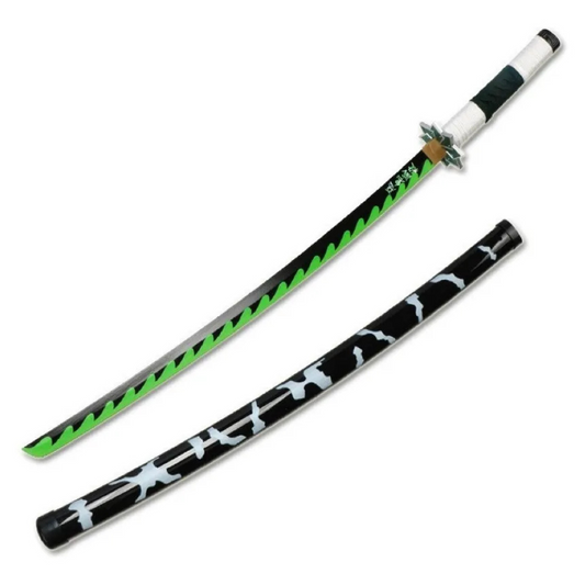 Sanemi Shinazugawa wooden katana replica – premium Demon Slayer collectible