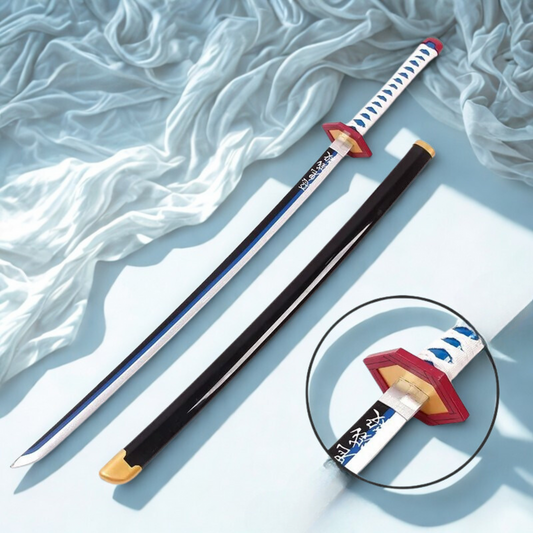 Giyu Tomioka – Demon Slayer Nichirin – Wooden Katana Replica (104 cm)