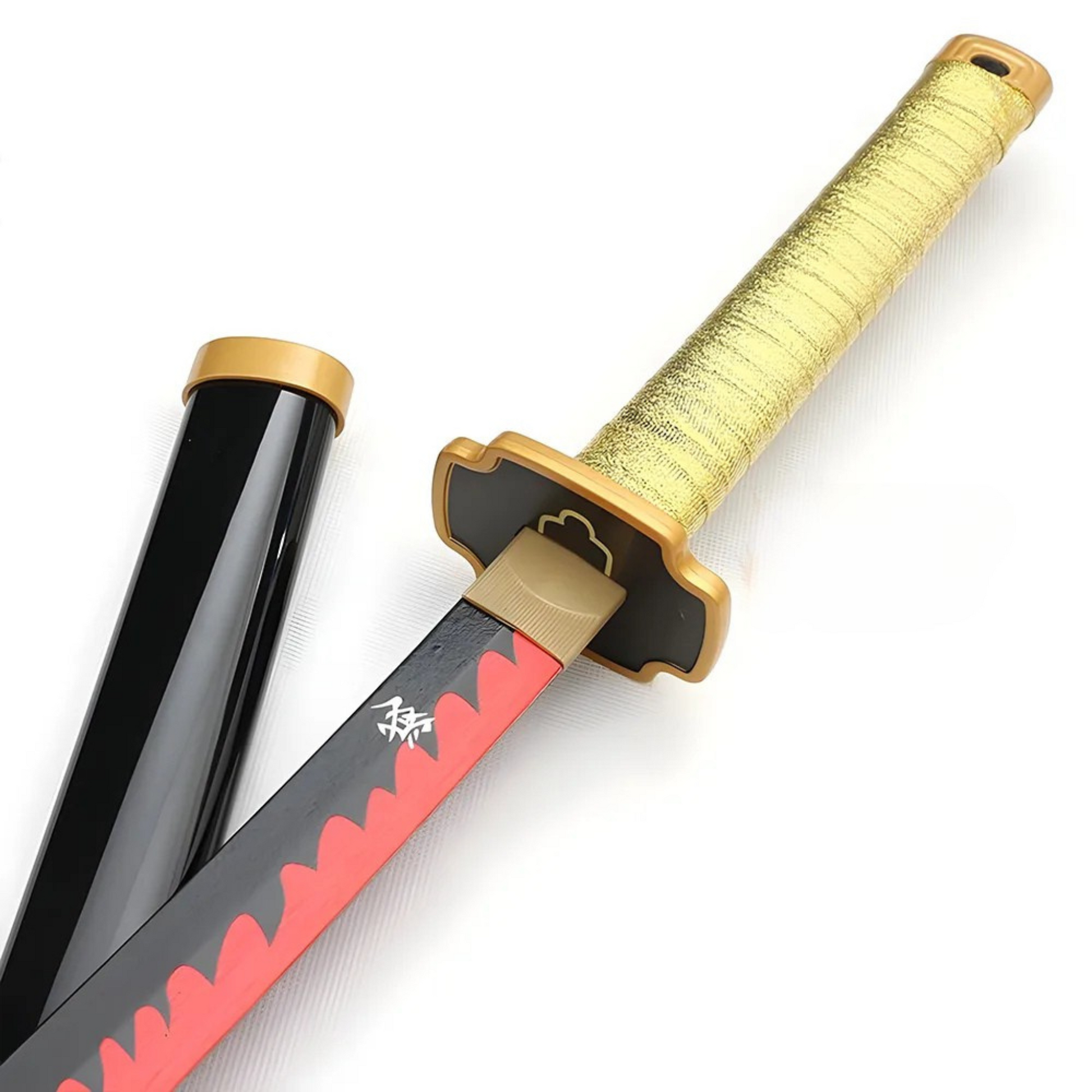 Demon Slayer Yoriichi sword replica with Destroyer of Demons inscription