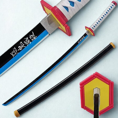 Giyu Tomioka – Demon Slayer Nichirin – Wooden Katana Replica (104 cm)