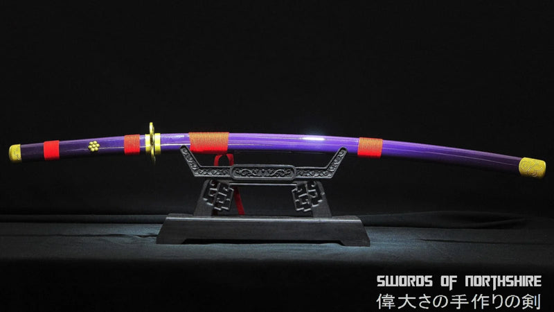 Roronoa Zoro – One Piece Enma Purple – Wooden Katana Replica (104 cm)