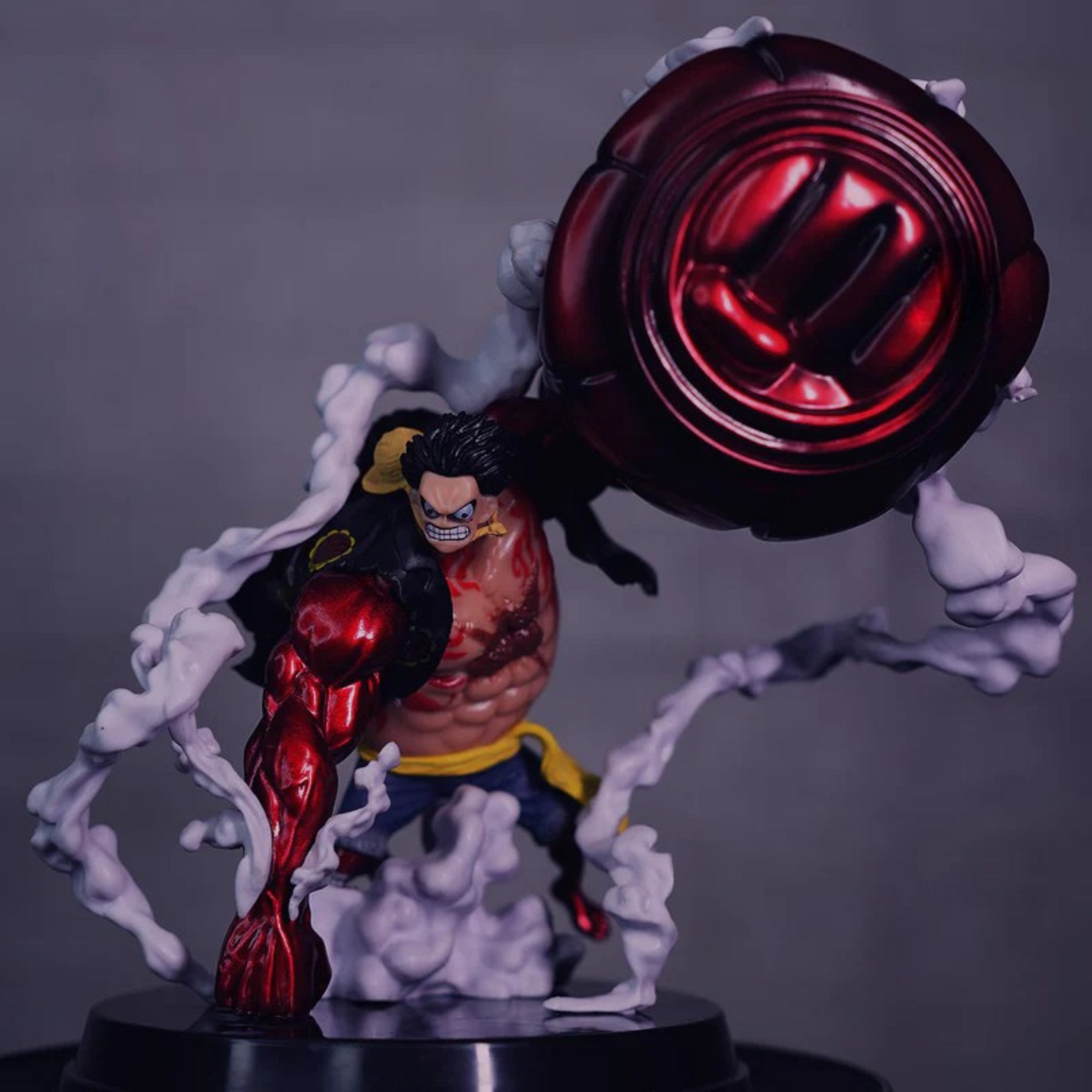 Luffy Gear 4 action figure – One Piece anime collectible showcasing his transformation