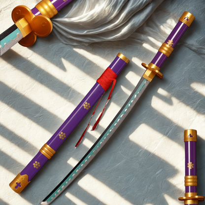 Roronoa Zoro – One Piece Enma Purple – Wooden Katana Replica (104 cm)