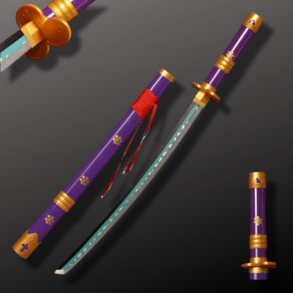 Roronoa Zoro – One Piece Enma Purple – Wooden Katana Replica (104 cm)