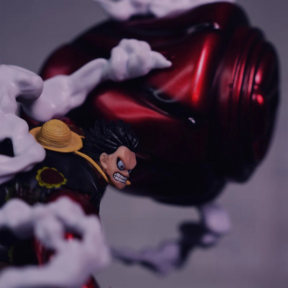 Luffy Gear 4 action figure – One Piece anime collectible showcasing his transformation