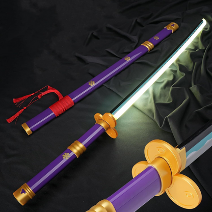 Roronoa Zoro – One Piece Enma Purple – LED Katana Replica (104 cm)