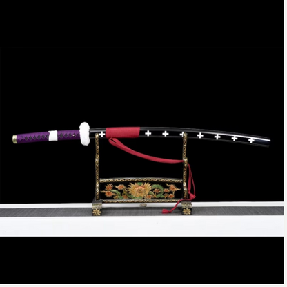 Trafalgar Law Kikoku LED katana with purple blade – One Piece replica sword