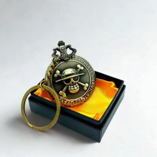 Luffy’s Pirate Crest Antique Watch Keyring