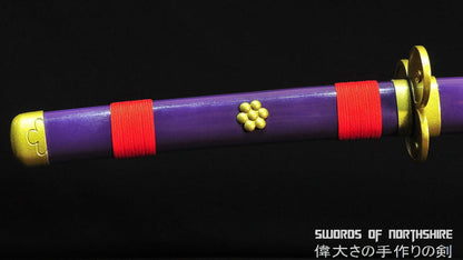 Roronoa Zoro – One Piece Enma Purple – Wooden Katana Replica (104 cm)