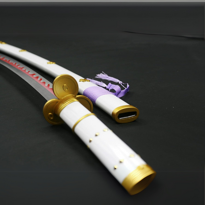 Roronoa Zoro Enma sword white variant cosplay display – LED katana