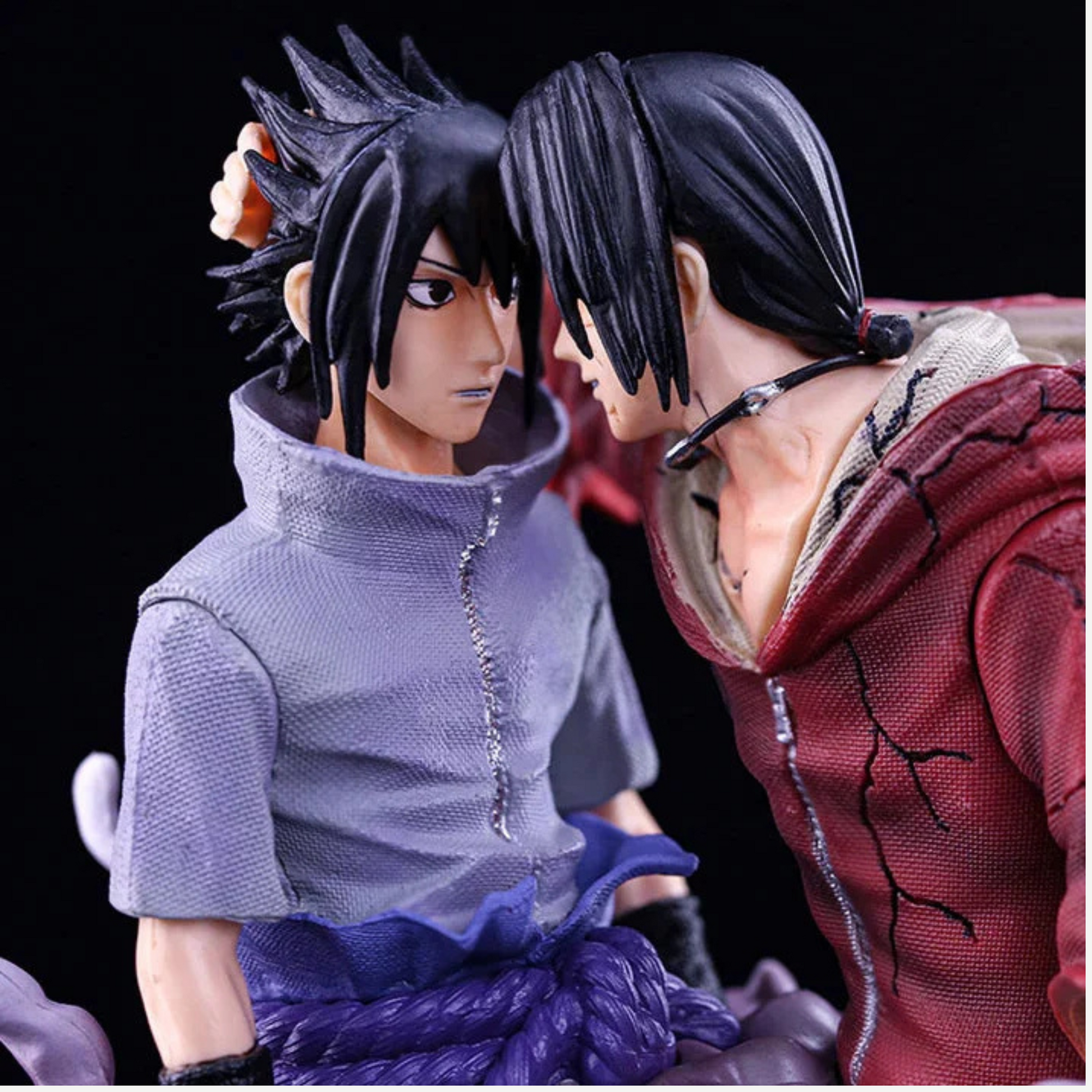Naruto Shippuden collectible figure of Uchiha brothers final scene