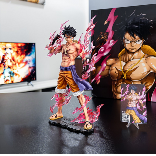Monkey D. Luffy Gear 2 action figure – One Piece anime collectible in battle-ready stance