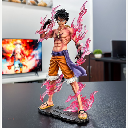 Monkey D. Luffy Gear 2 action figure – One Piece anime collectible in battle-ready stance