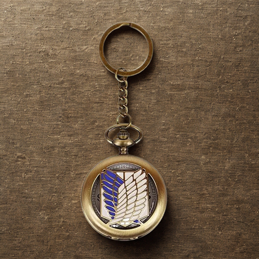 Attack on Titan Pocket Watch Metal Keychain