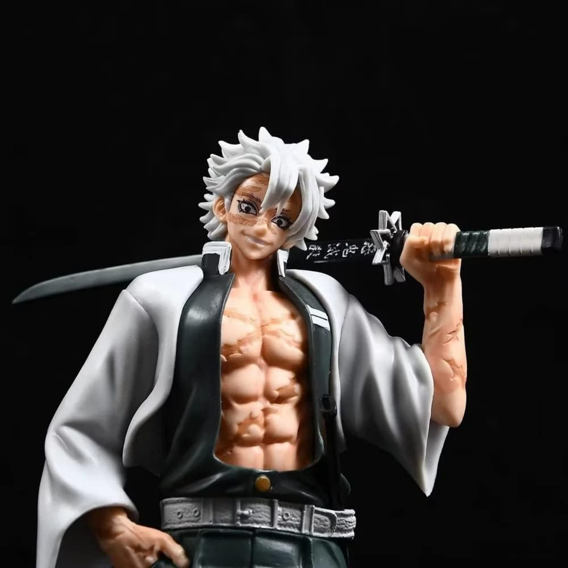 Sanemi Shinazugawa action figure – Demon Slayer anime collectible with battle-ready stance