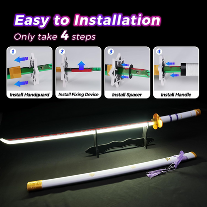 Roronoa Zoro – One Piece Enma White – LED Katana Replica (104 cm)