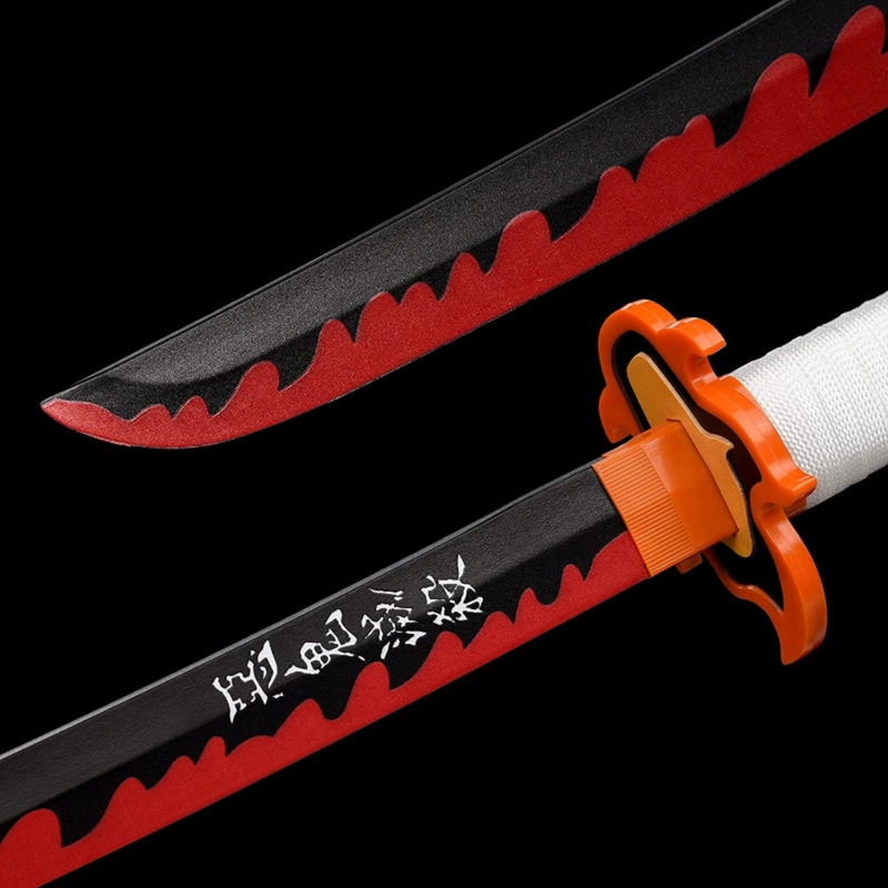 Kyojuro Rengoku – Demon Slayer Nichirin – Wooden Katana Replica (104 cm)