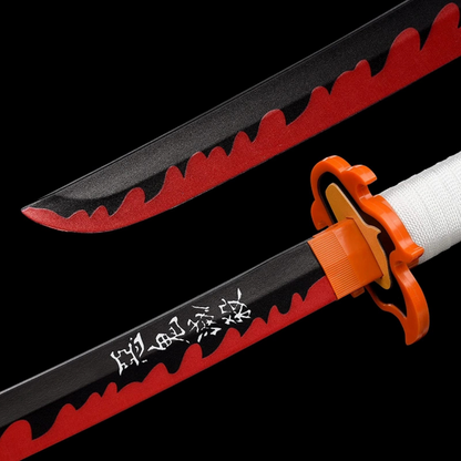 Kyojuro Rengoku – Demon Slayer Nichirin – Wooden Katana Replica (104 cm)