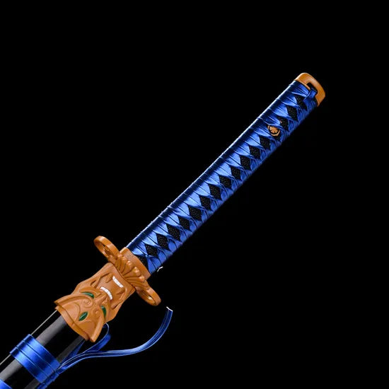 Valorant Inspired Blue Blade – Wooden Katana Replica (104 cm)
