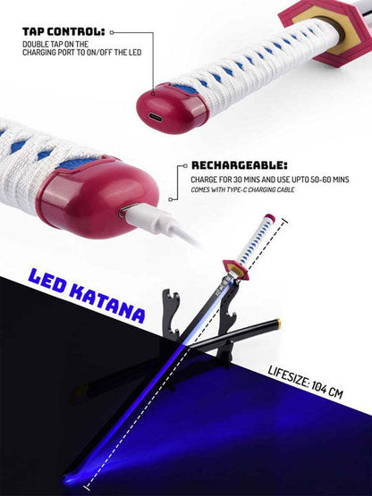 Giyu Tomioka – Demon Slayer Nichirin – LED Katana Replica (104 cm)