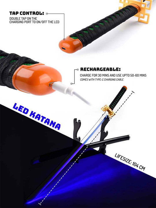 Muichiro Tokito – Demon Slayer Nichirin – LED Katana Replica (104 cm)